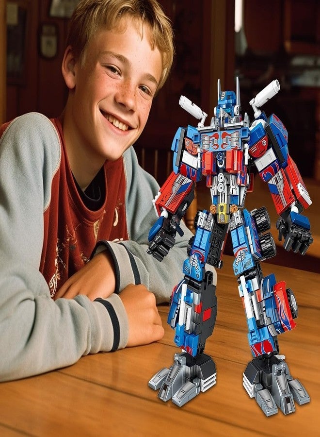 EXOMOON Robot Building Toy Set, Including 2 Transforming Robot Building Kit, Truck Soldier Overrun Soldier, Construction Truck Blocks Toys for Boys Age 6 7 8 9 10+ Year Old (643 Pieces) - Image 5